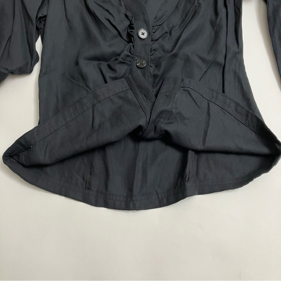 ANTHRO NWT Maeve charcoal grey blouse - Picture 7 of 9